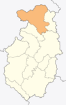 Map of Panagyurishte municipality (Pazardzhik Province)